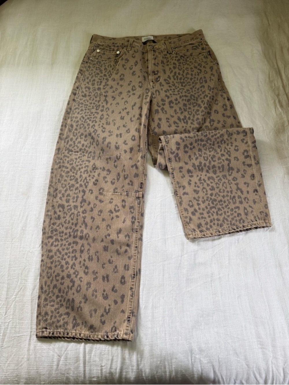 New Citizens of Humanity Miro Barrel Horseshoe Relaxed Denim Jeans Cheetah 29 - Picture 7 of 10
